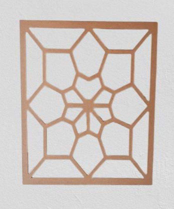 Hobi Adn 90230 Dekoratif Çerçeve Çiçek Motifli Ahşap MDF HAM CNC Kesim El Yapım ürün görseli 1