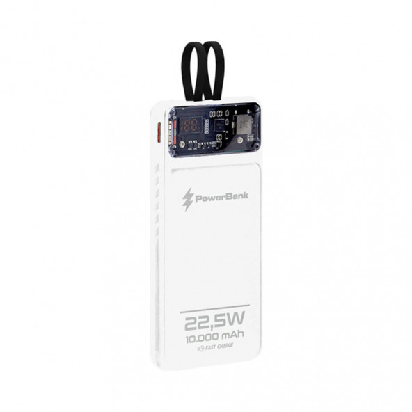 Zuidid 10000MAH 22,5W Type-C ve Lightning Kablolu Hızlı Şarj Powerbank Taşınabilir Şarj Cihazı ürün görseli 1