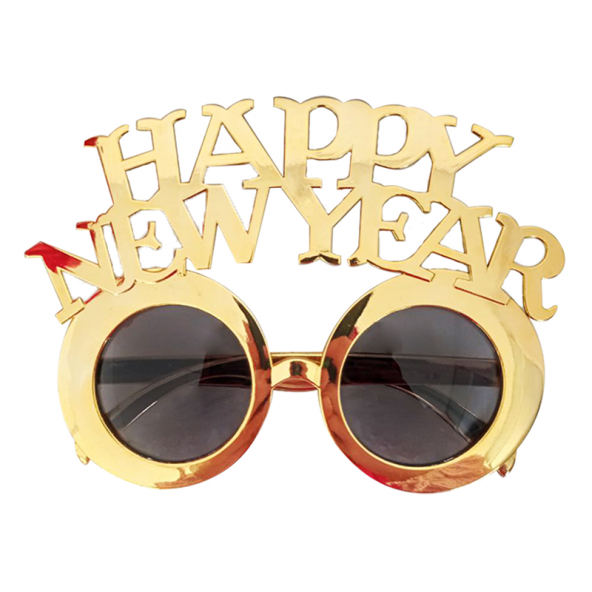 Parti Gözlük Happy New Year Gold ürün görseli 1