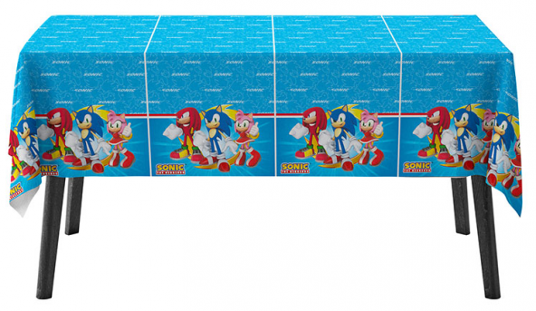 Sonic Temalı Masa Örtüsü 120x180 cm ürün görseli 1