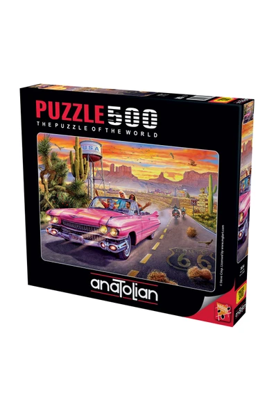 Anatolian 500 Parçalık Puzzle - Route 66 3634 ürün görseli 1
