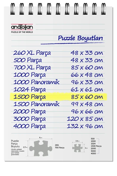 Anatolian 1500 Parçalık Puzzle - Cafe Eiffel 4572 - Resim 4