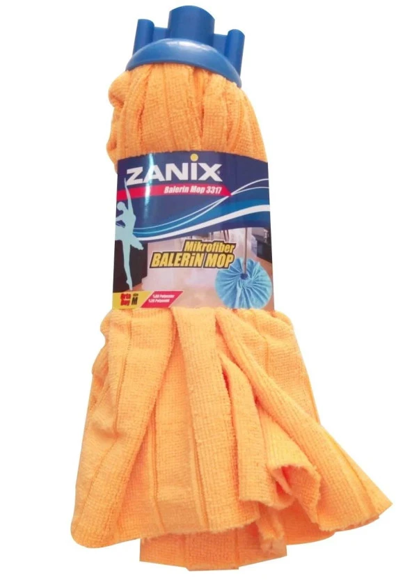 Zanix Balerin Mop - M Orta Boy - 26 Cm. - Yedek Mop / Islak Mop / Paspas Ucu - 1 Adet ürün görseli 1