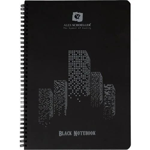 Alex Schoeller A6 Siyah Defter 60 Sayfa ALX-1620 ürün görseli 1
