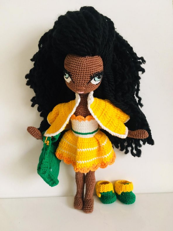 Çikola Kız Amigurumi Organik Oyuncak ürün görseli 1