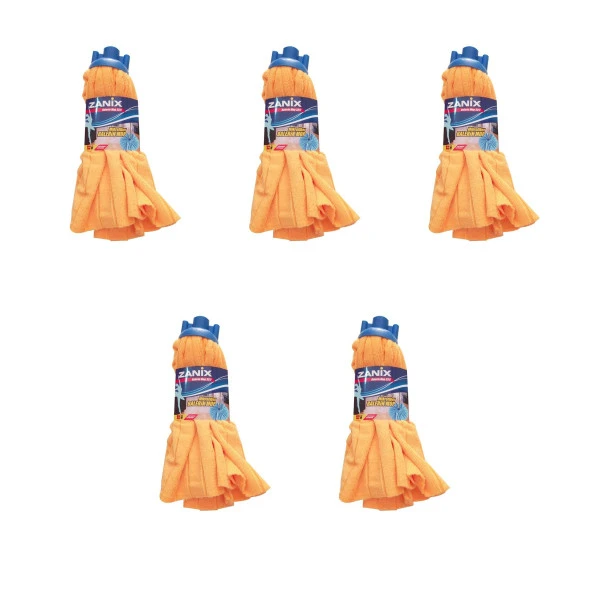 Zanix Balerin Mop - M Orta Boy - 150 Gr. - 26 Cm. - Yedek Mop / Islak Mop / Paspas Ucu - 5 Adet ürün görseli 1