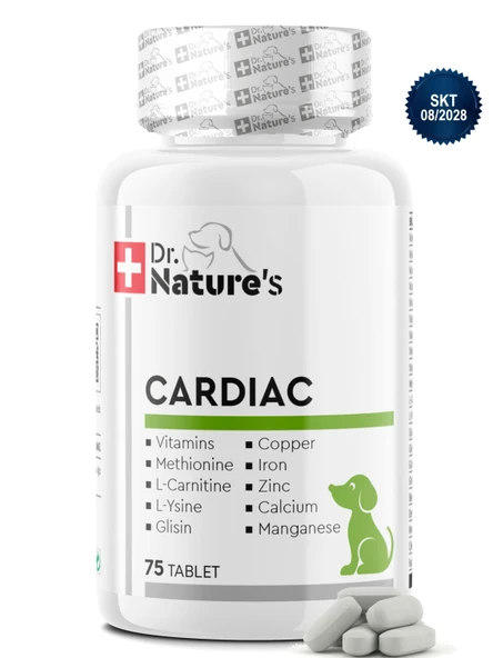 Köpek Kalp Desteği 75 Tablet Cardiac Vitamin, Taurin ve L-Carnitine İçeren Günlük Destek ürün görseli 1
