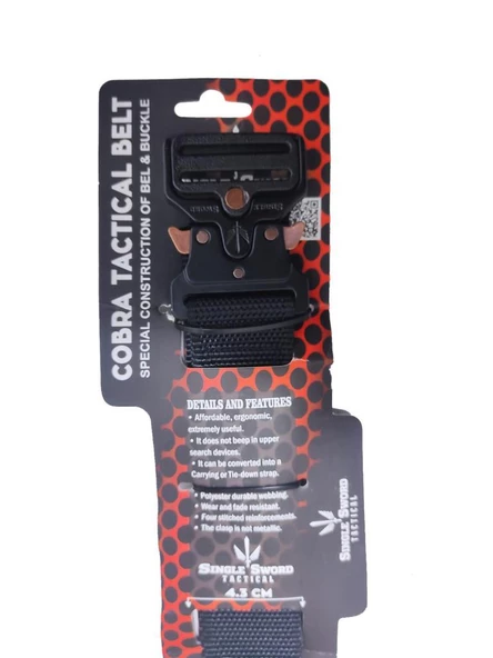 Single Sword Kobra Kemer - Taktik Outdoor ve Koruma Pantolon Kemeri Yerli ürün görseli 1