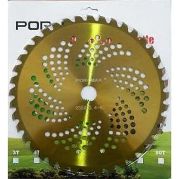 Pormax Tırpan Testere 255x25MM 40T (Sarı) ürün görseli 1