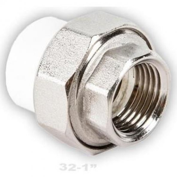 PPRC İç Dişli Oynar Başlıklı Rakor 32-1 MM. ürün görseli 1
