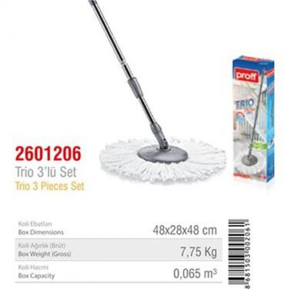 Proff Trio Mop Set 3´lü ürün görseli 1