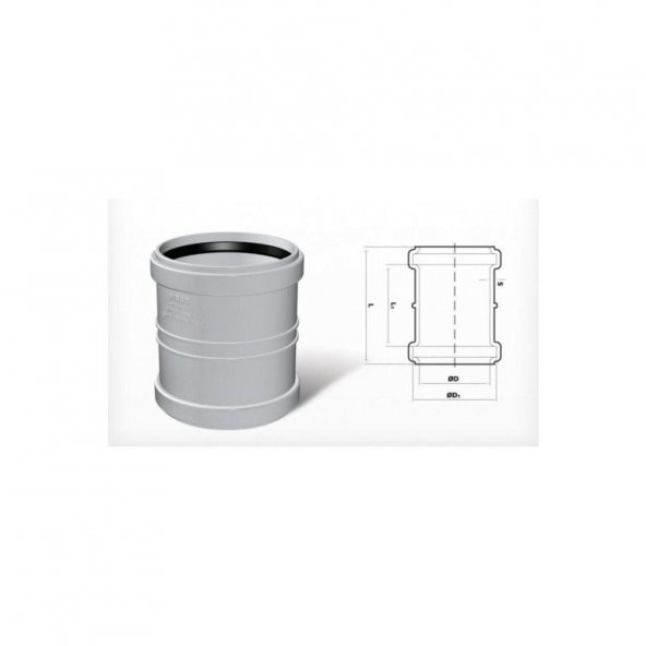 PVC Atık Su Kayar Manşon 50 MM. ürün görseli 1