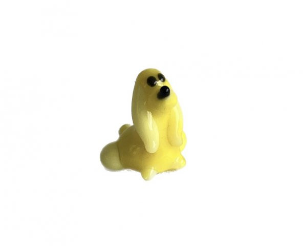 El Yapımı Mini Murano Cam Köpek Biblo A92-02 ürün görseli 1