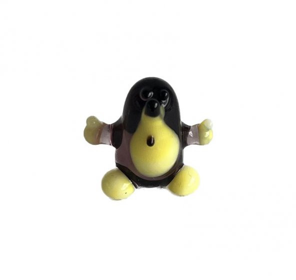 El Yapımı Mini Murano Cam Köstebek Biblo A93-01 ürün görseli 1
