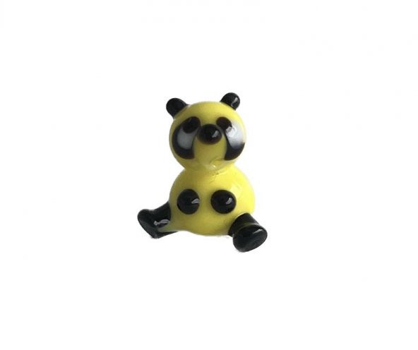 El Yapımı Mini Murano Cam Panda Biblo A98-01 ürün görseli 1