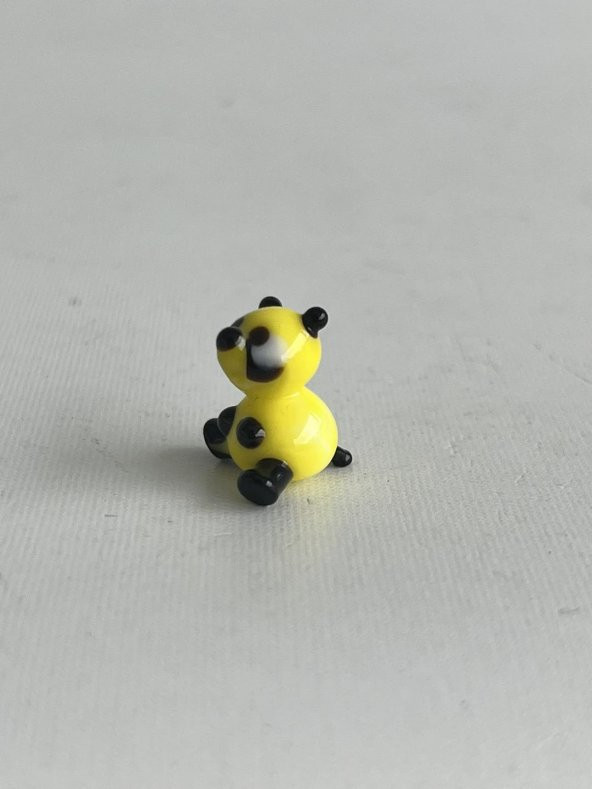 El Yapımı Mini Murano Cam Panda Biblo A98-01 - Resim 5