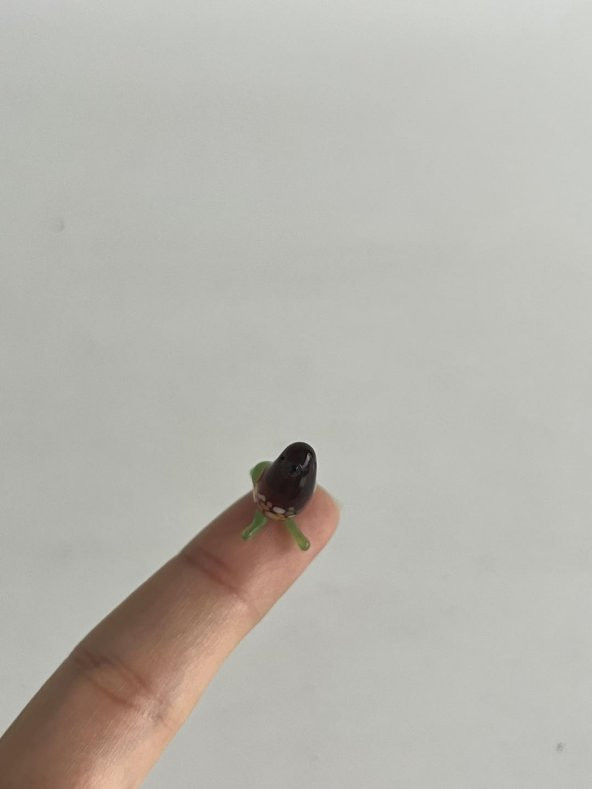 El Yapımı Mini Murano Cam Kuş Biblo A101-01 - Resim 2