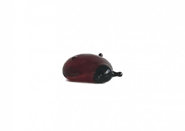 El Yapımı Mini Murano Cam Uğur Böceği Biblo A105-03 ürün görseli 1