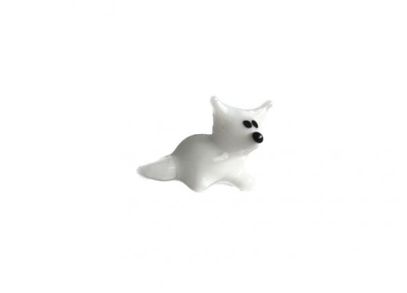 El Yapımı Mini Murano Cam Köpek Biblo A108-02 ürün görseli 1