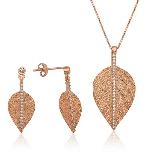 Gümüş Yaprak İkili Set SL1306 ürün görseli 1