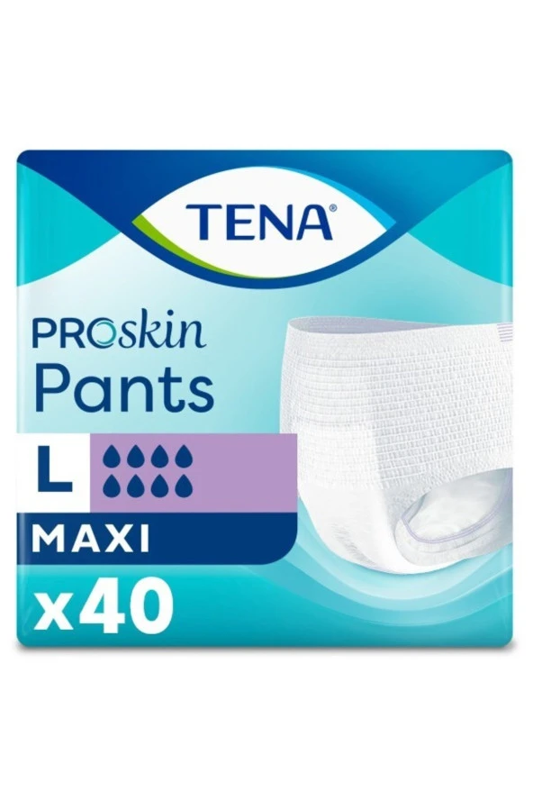 Tena Maxi 8 Damla L Beden Emici Külot Hasta Bezi 10 Lu*4 Pkt 40 Adet ürün görseli 1