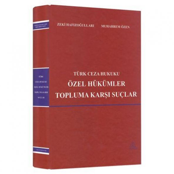 Türk Ceza Hukuku Özel Hükümler Topluma Karşı Suçlar ürün görseli 1