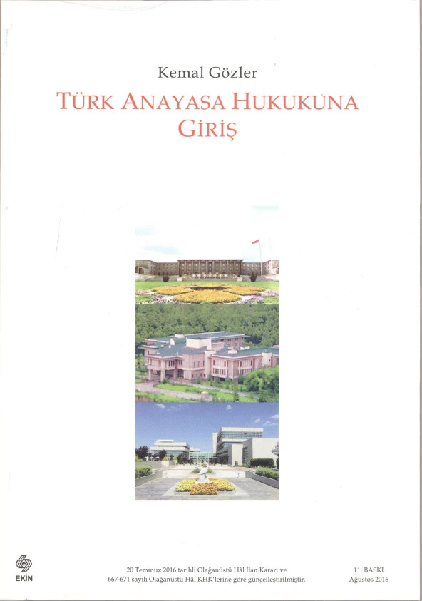 Türk Anayasa Hukukuna Giriş 11.Baskı - Resim 2