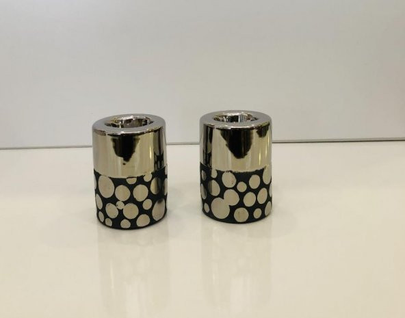 Emr dekoratif akseuar objeler 2 li tealight mumluk ürün görseli 1