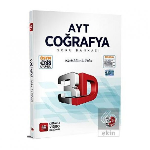 2023 AYT Coğrafya Soru Bankası 3D Yayınları ürün görseli 1