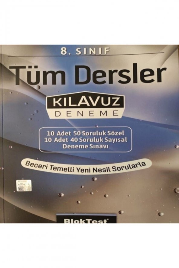 Bloktest 8.Sınıf Tüm Dersler Kılavuz Deneme ürün görseli 1