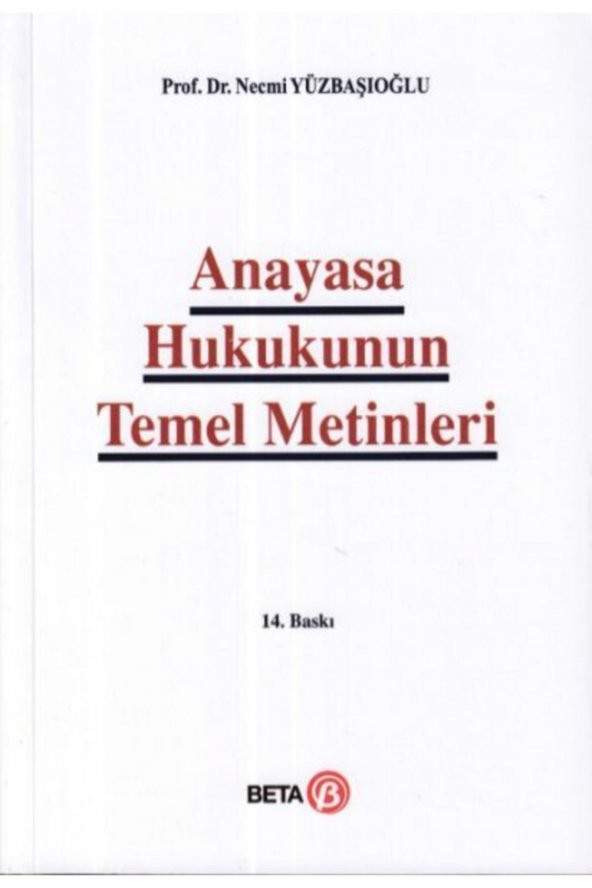 Anayasa Hukukunun Temel Metinleri ürün görseli 1