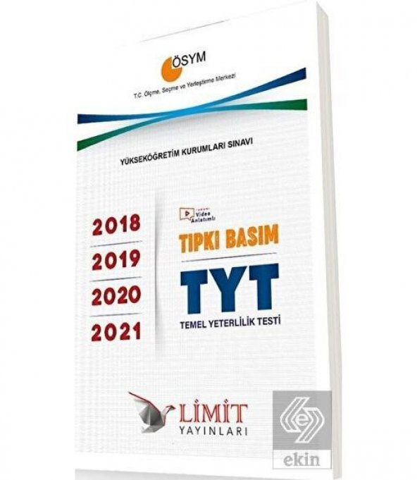 ÖSYM Tıpkı Basım TYT (2018-2019-2020-2021) Deneme ürün görseli 1