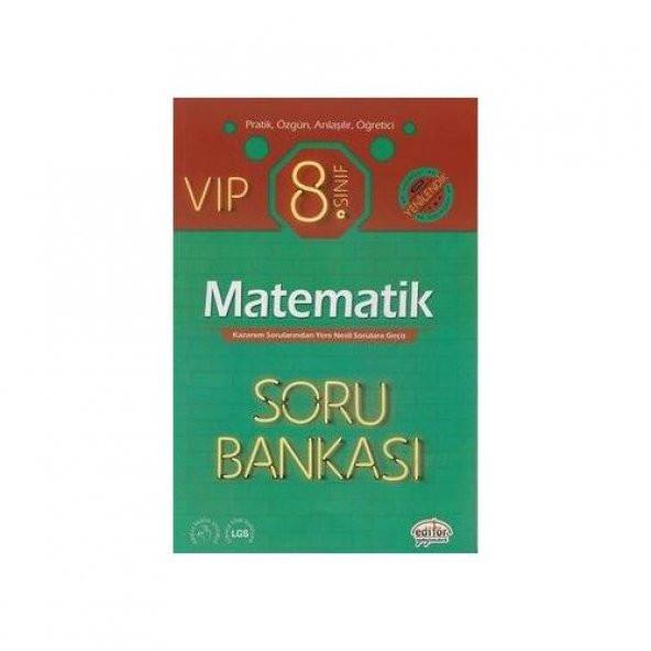Editör 8. Sınıf Vip Matematik Soru Bankası ürün görseli 1