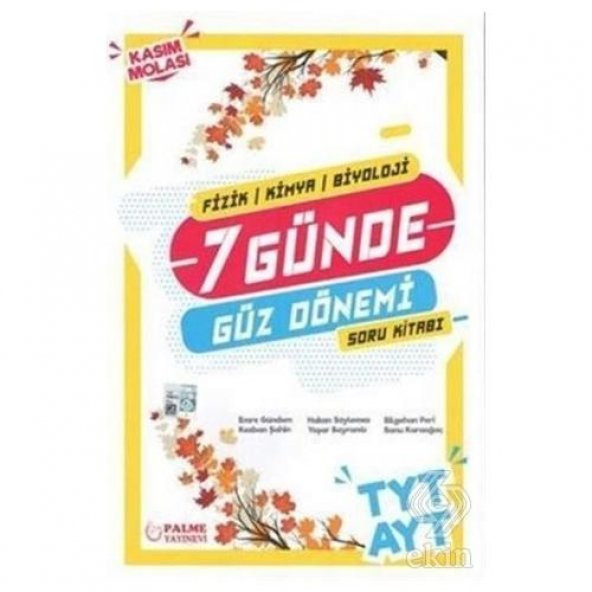 TYT AYT 7 Günde Güz Dönemi Soru Kitabı ürün görseli 1