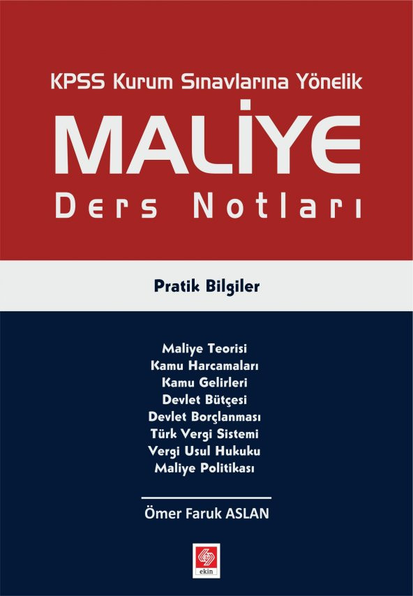 Kpss Maliye Ders Notları Pratik Bilgiler 1.Baskı ürün görseli 1