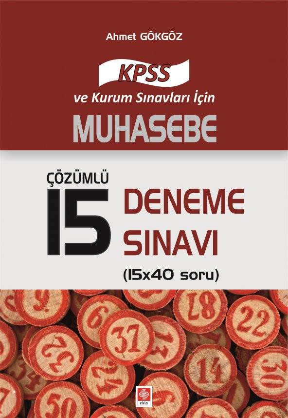 Kpss Muhasebe 2017 Çözümlü 15 Deneme Ahmet Gökgöz ürün görseli 1
