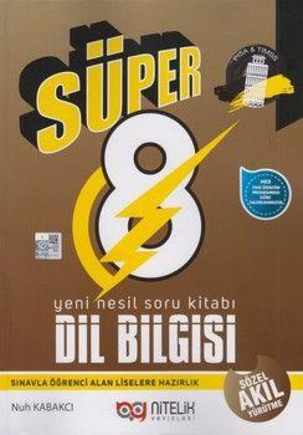 Nitelik Yayınları 8.Sınıf Süper Dil Bilgisi Soru K ürün görseli 1