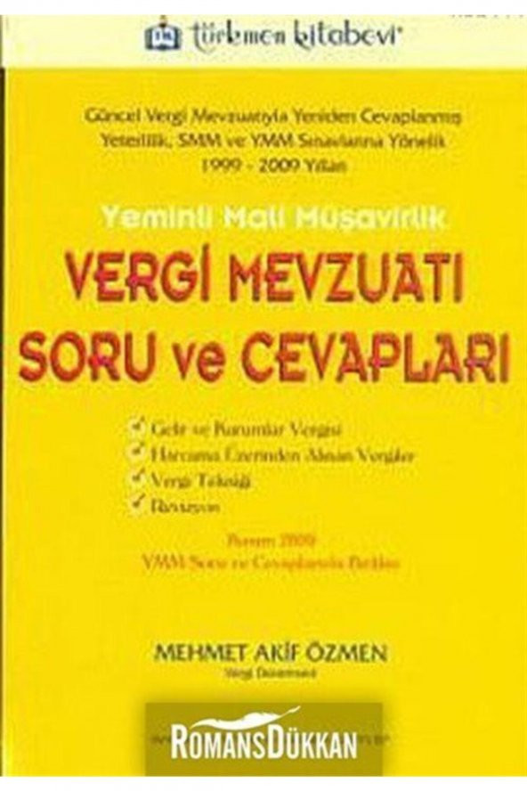 Yeminli Mali Müşavirlik Vergi Mevzuatı Soru ve Cev ürün görseli 1