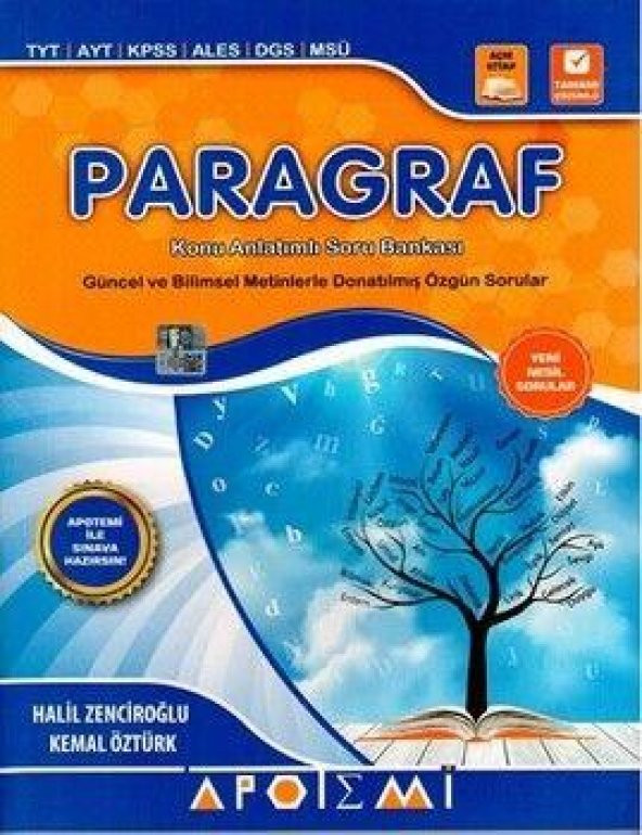 Apotemi Paragraf Konu Anlatımlı Soru Bankası ürün görseli 1
