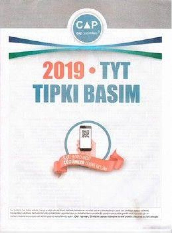 Çap 2019 TYT Tıpkı Basım ürün görseli 1
