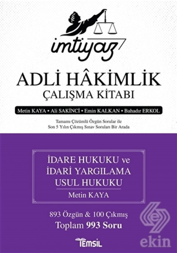 İmtiyaz - Adli Hakimlik Çalışma Kitabı ürün görseli 1