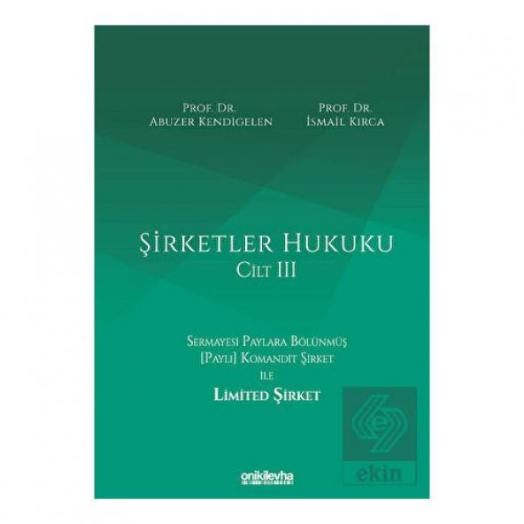 Şirketler Hukuku - Cilt III ürün görseli 1