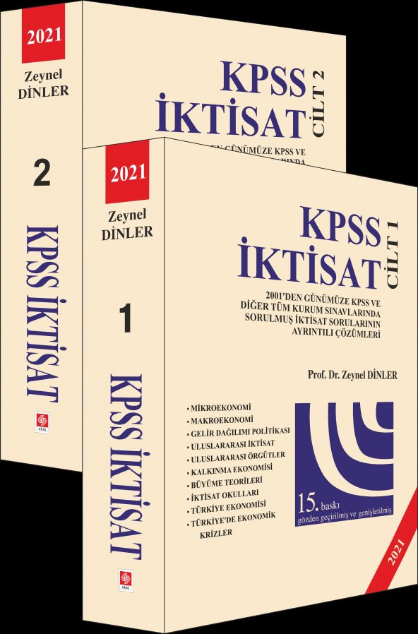 Kpss İktisat Zeynel Dinler ( 2021 - 15.Baskı 2.Cilt) ürün görseli 1