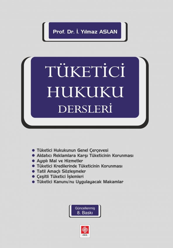 Tüketici Hukuku Dersleri 8.Baskı ürün görseli 1