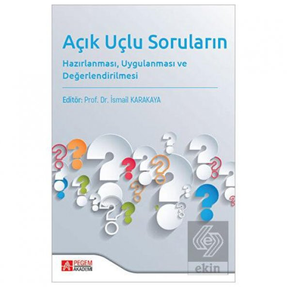 Açık Uçlu Soruların Hazırlanması Uygulanması ve Değerlendirilmesi ürün görseli 1
