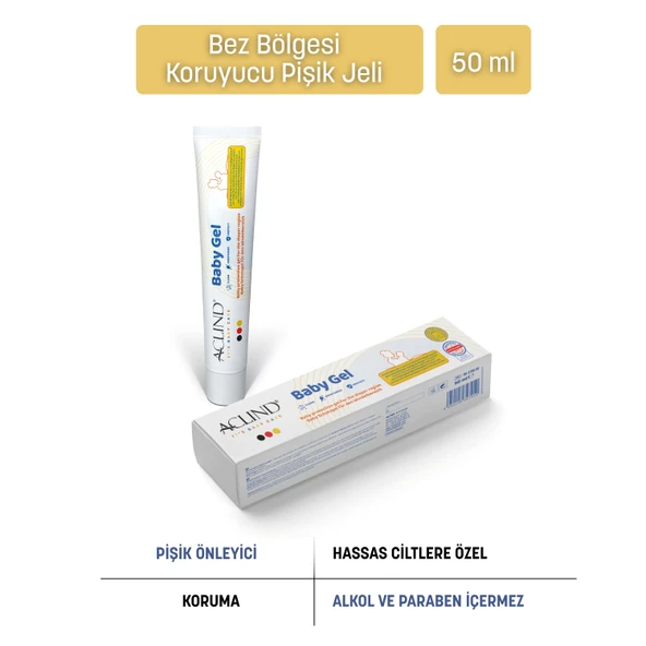 ACTO® BABY GEL 50 ml | Bebekler için Koruyucu Pişik Jeli | Bez Bölgesi Bakım Jeli ürün görseli 1