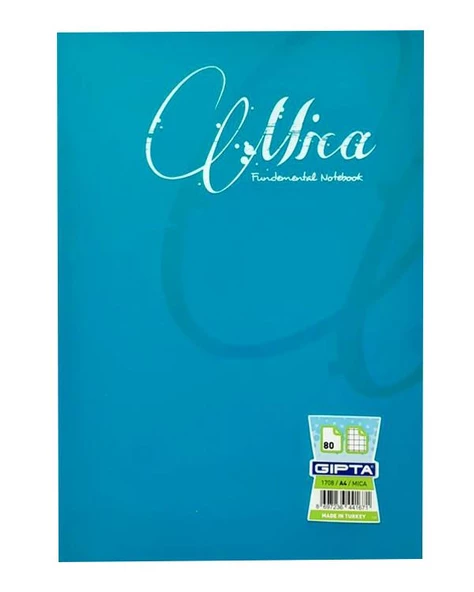 Gıpta Mica A4 80 Yaprak Dikişli Kareli Defter ürün görseli 1