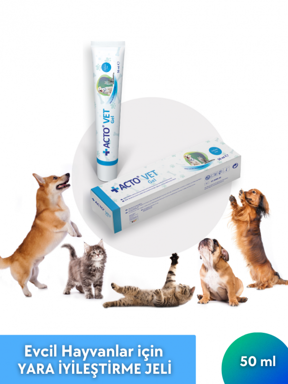 ACTO VET GEL 50 ML  Evcil Hayvanlar için Yara İyileştirme Jeli ürün görseli 1