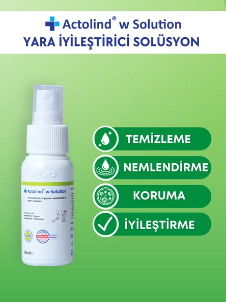 ACTOLIND W SOLUTION 50 ML  Yara İyileştirme Solüsyonu - Resim 2