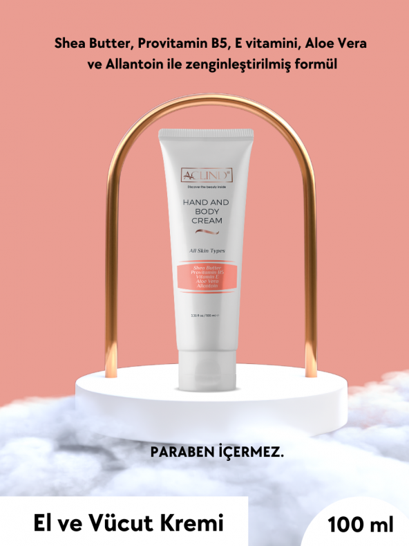 ACLIND HAND AND BODY CREAM 100 ml  El ve Vücut Kremi Güzellik Serisi ürün görseli 1